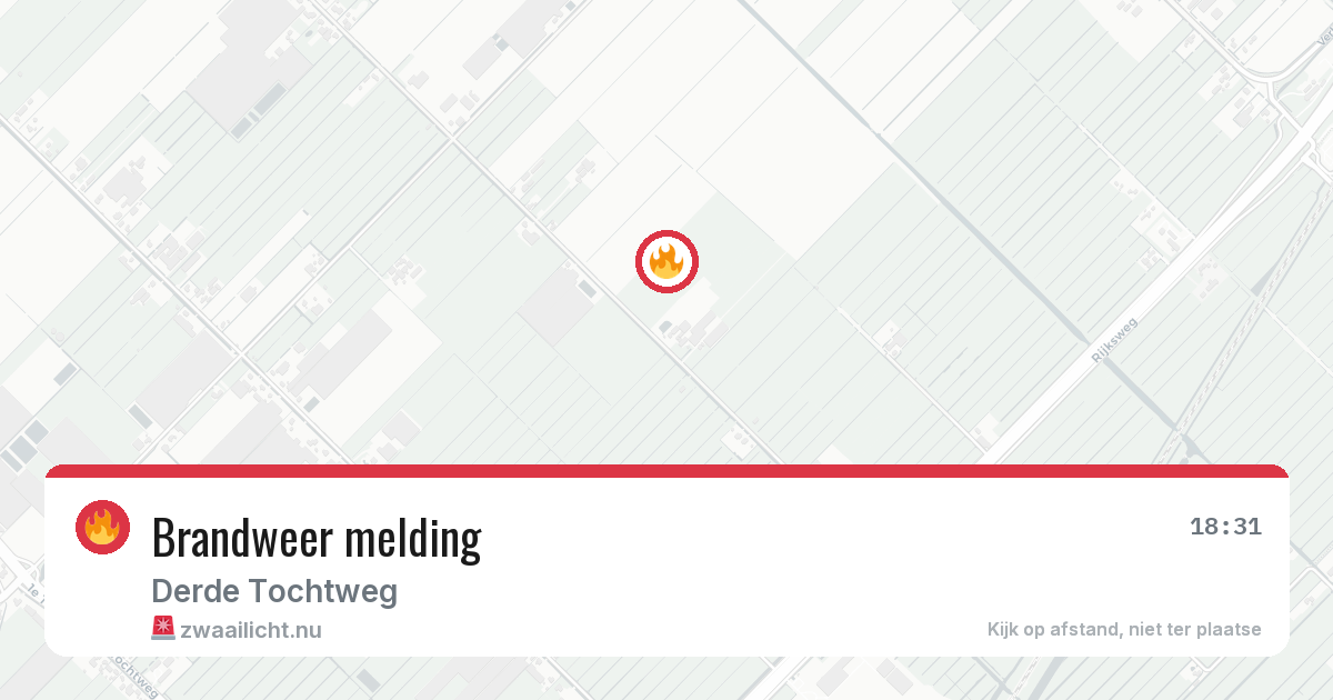 Brandweer melding — 16 jul 2026