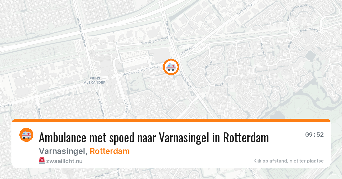 Ambulance met spoed naar Varnasingel in Rotterdam — 24 mrt 2026
