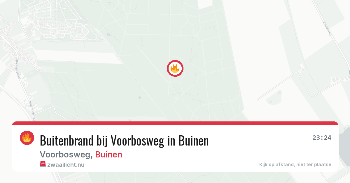 Buitenbrand bij Voorbosweg in Buinen — 22 mei 2026