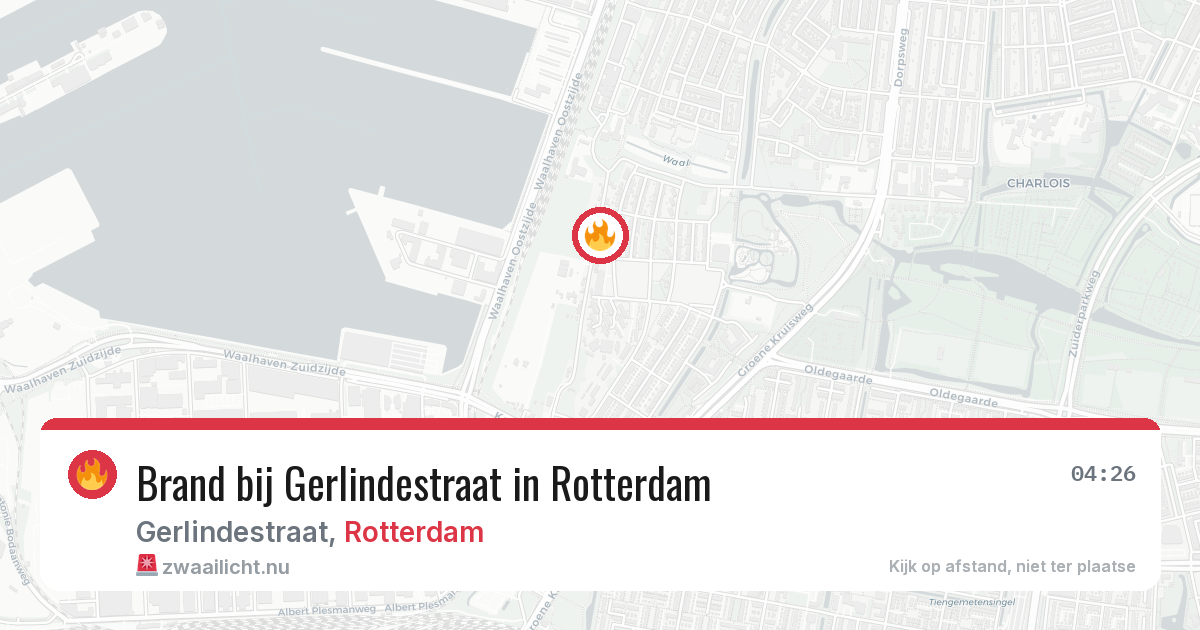 Brand bij Gerlindestraat in Rotterdam — 7 mei 2026