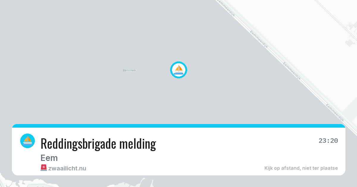 Reddingsbrigade melding — 19 jul 2026