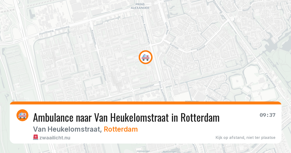 Ambulance naar Van Heukelomstraat in Rotterdam — 23 mei 2026