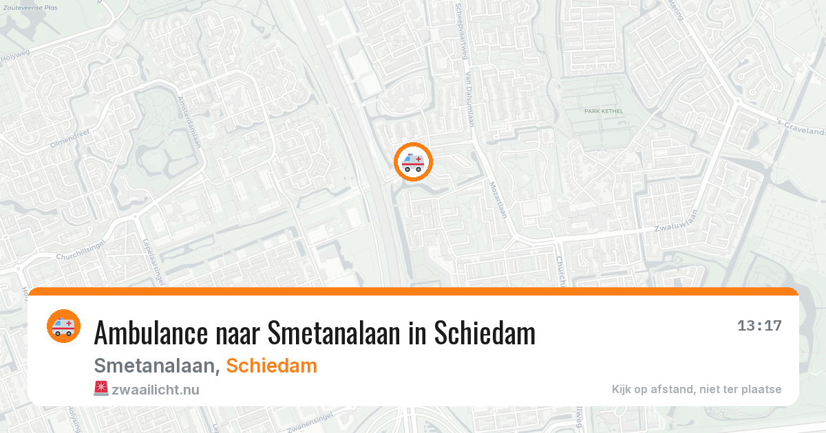 Ambulance naar Smetanalaan in Schiedam — 26 mei 2026
