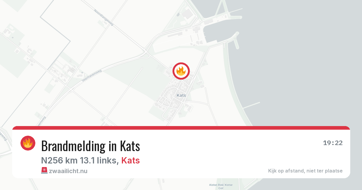Brandmelding in Kats — 9 mei 2026