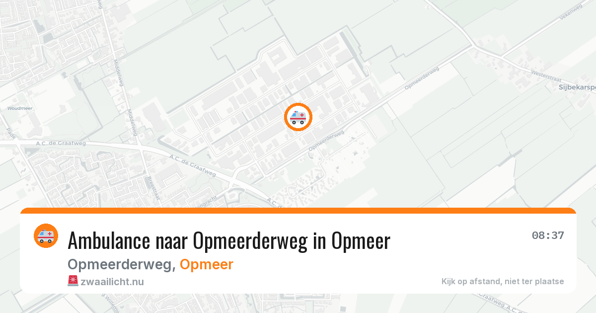 Ambulance naar Opmeerderweg in Opmeer — 24 mei 2026