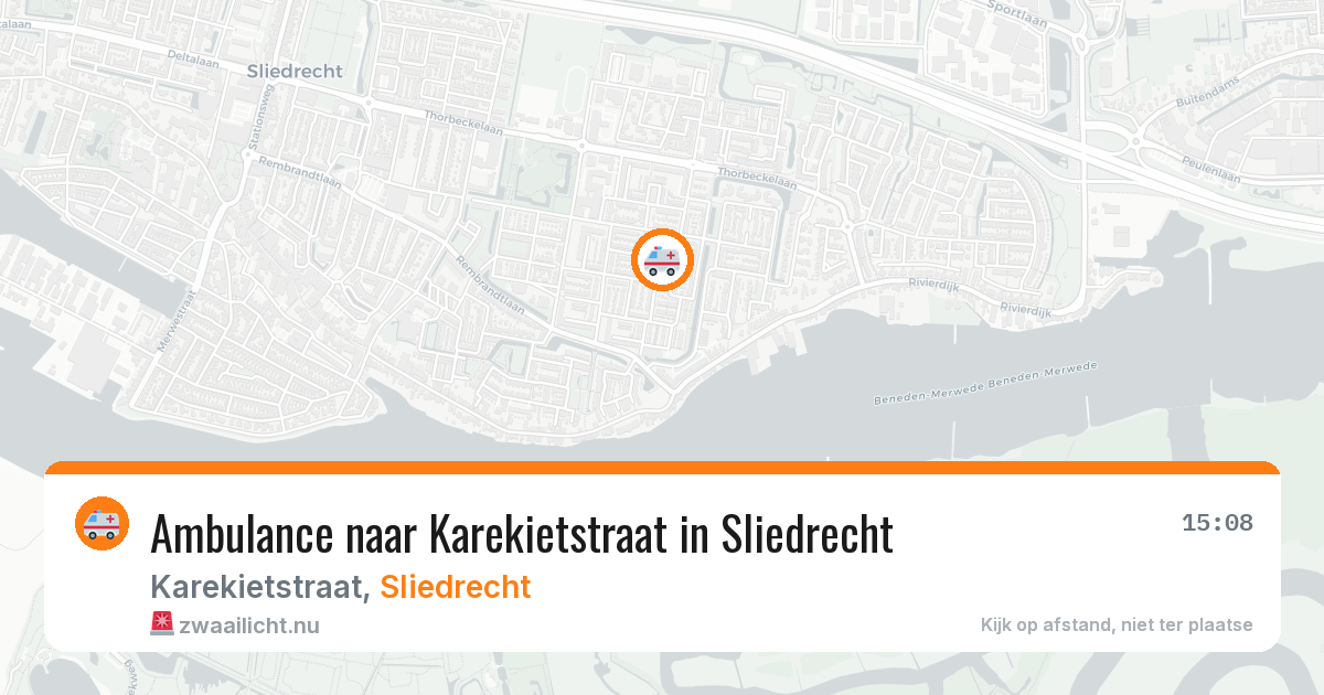 Ambulance naar Karekietstraat in Sliedrecht — 17 jul 2026