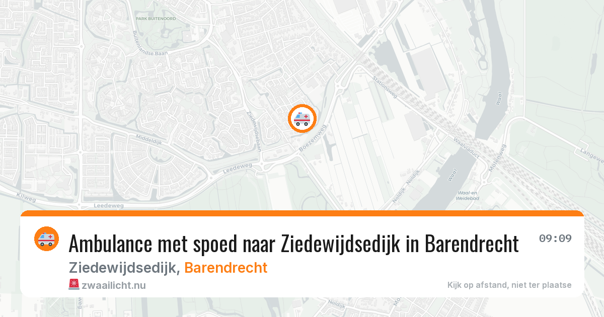 Ambulance met spoed naar Ziedewijdsedijk in Barendrecht — 5 jun 2026