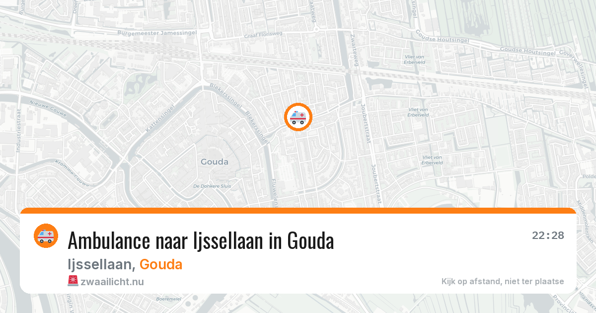 Ambulance naar Ijssellaan in Gouda — 1 jun 2026