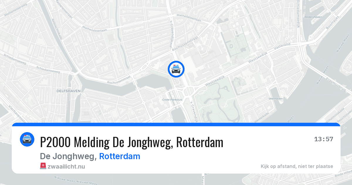 P2000 Melding De Jonghweg, Rotterdam — 11 jul 2026