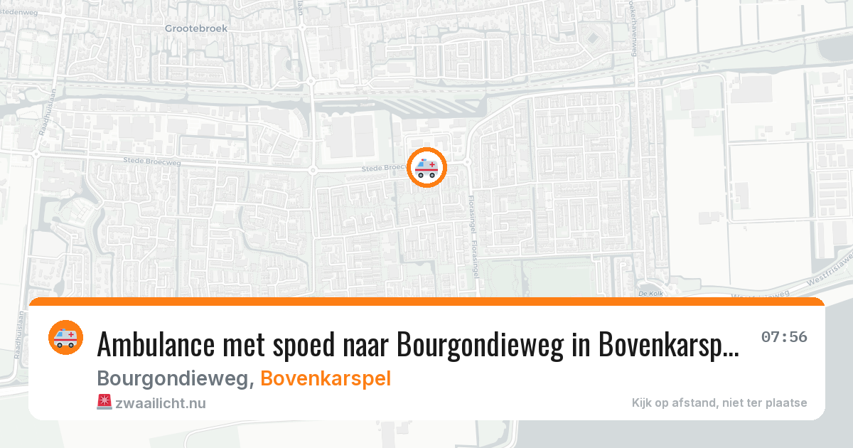 Ambulance met spoed naar Bourgondieweg in Bovenkarspel — 18 jan 2026