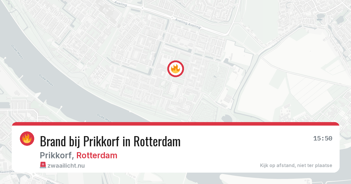 Brand bij Prikkorf in Rotterdam — 31 mei 2026