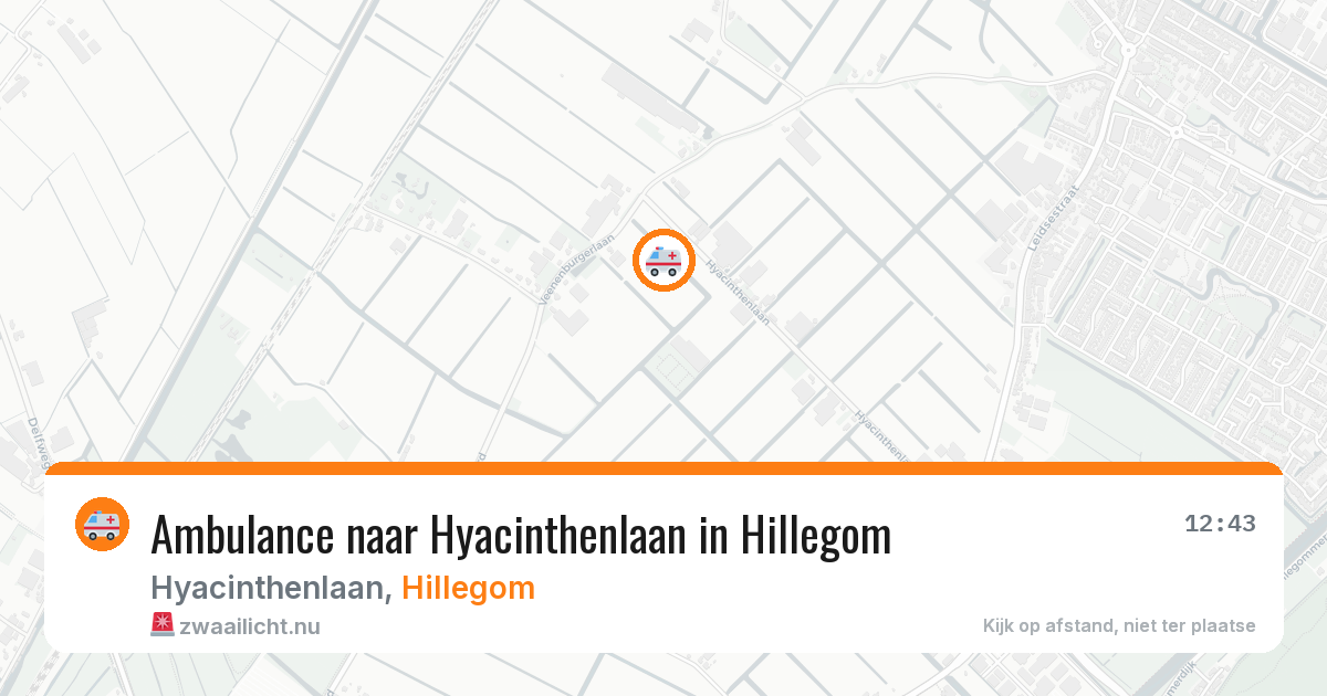 Ambulance naar Hyacinthenlaan in Hillegom — 29 jun 2026