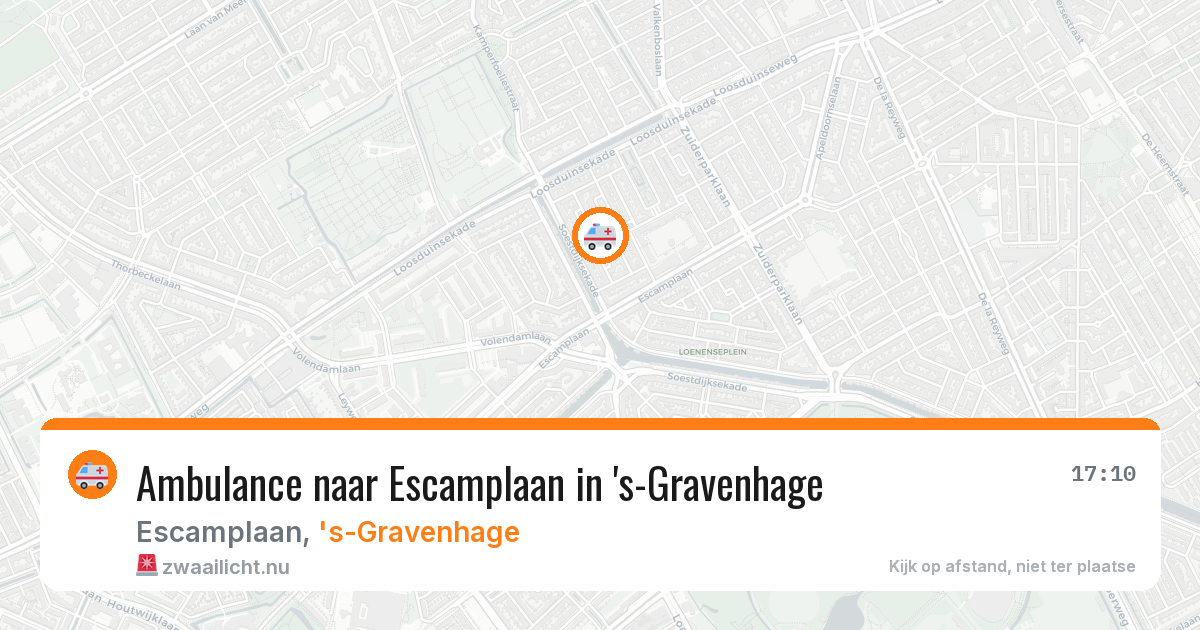 Ambulance naar Escamplaan in 's-Gravenhage — 3 mei 2026