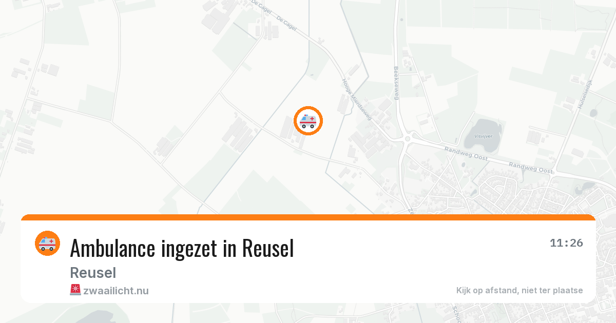 Ambulance ingezet in Reusel — 6 jul 2026