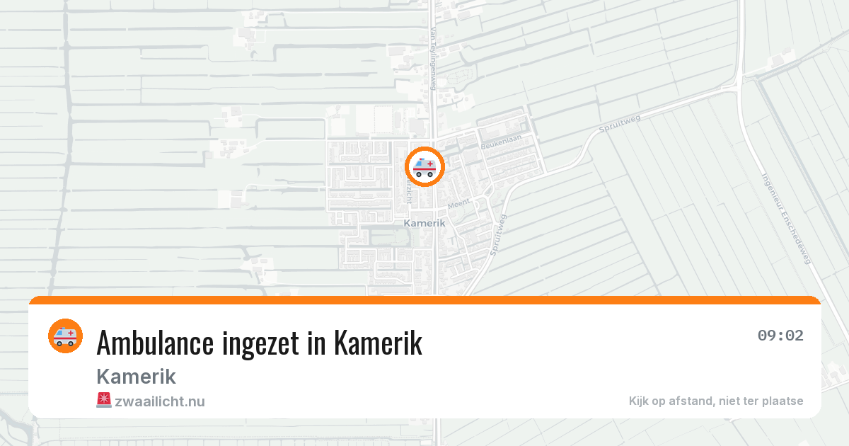 Ambulance ingezet in Kamerik — 10 jul 2026