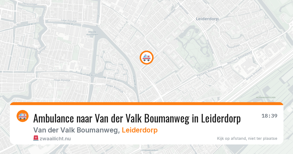 Ambulance naar Van der Valk Boumanweg in Leiderdorp — 10 jul 2026