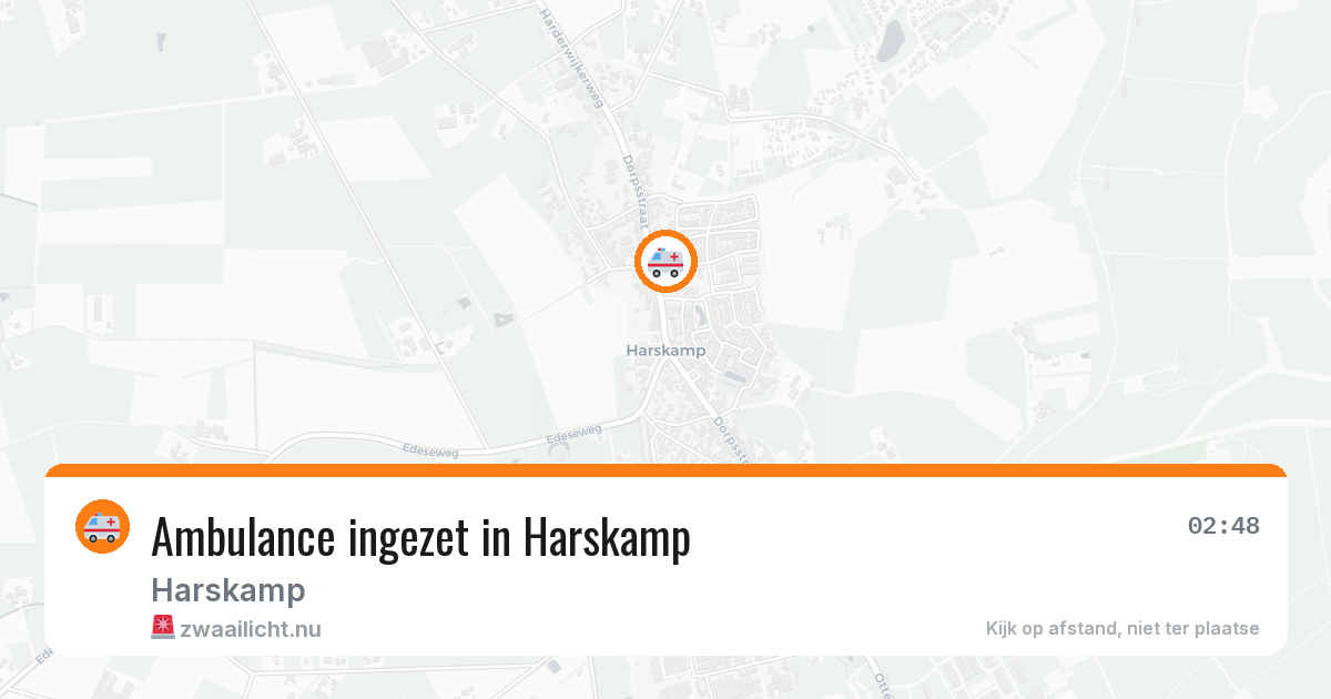 Ambulance ingezet in Harskamp — 20 jul 2026