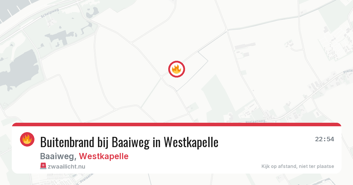 Buitenbrand bij Baaiweg in Westkapelle — 18 jul 2026