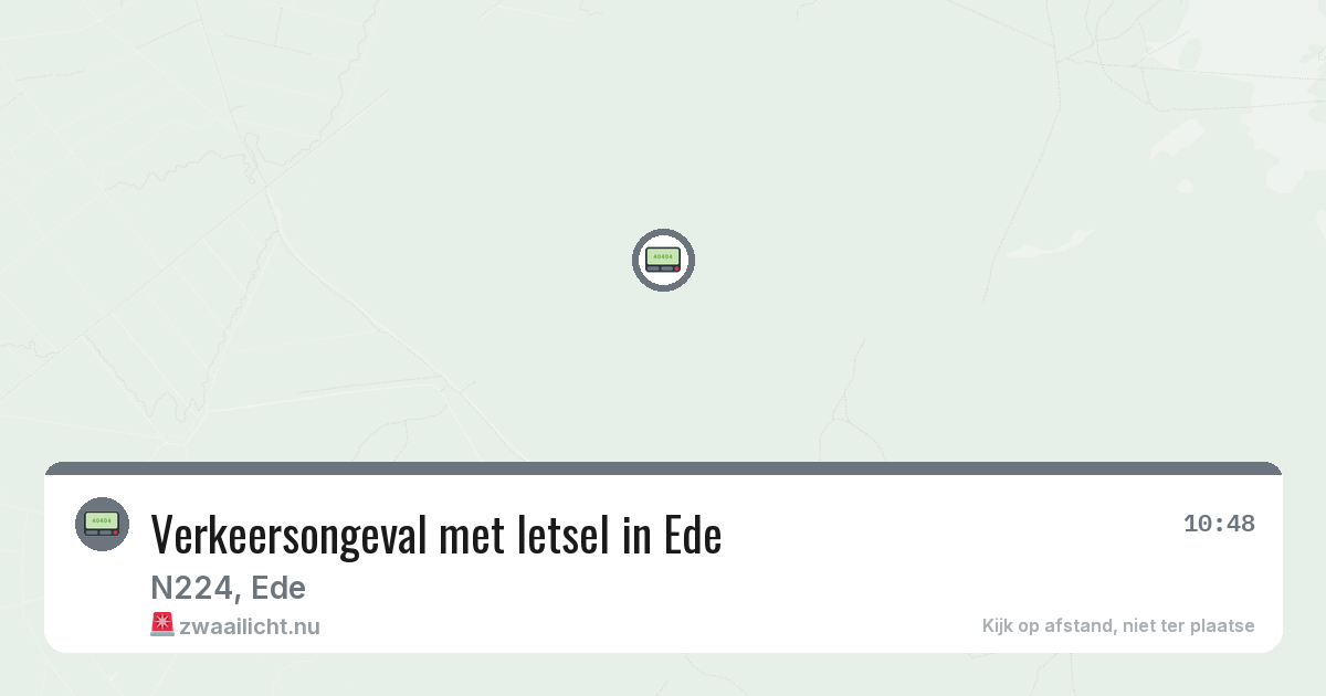 Verkeersongeval met letsel in Ede — 12 jul 2026