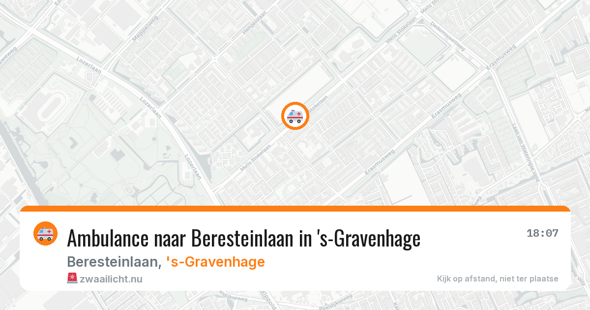 Ambulance naar Beresteinlaan in 's-Gravenhage — 2 feb 2026