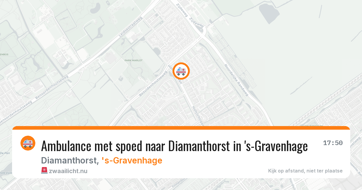 Ambulance met spoed naar Diamanthorst in 's-Gravenhage — 24 jul 2026