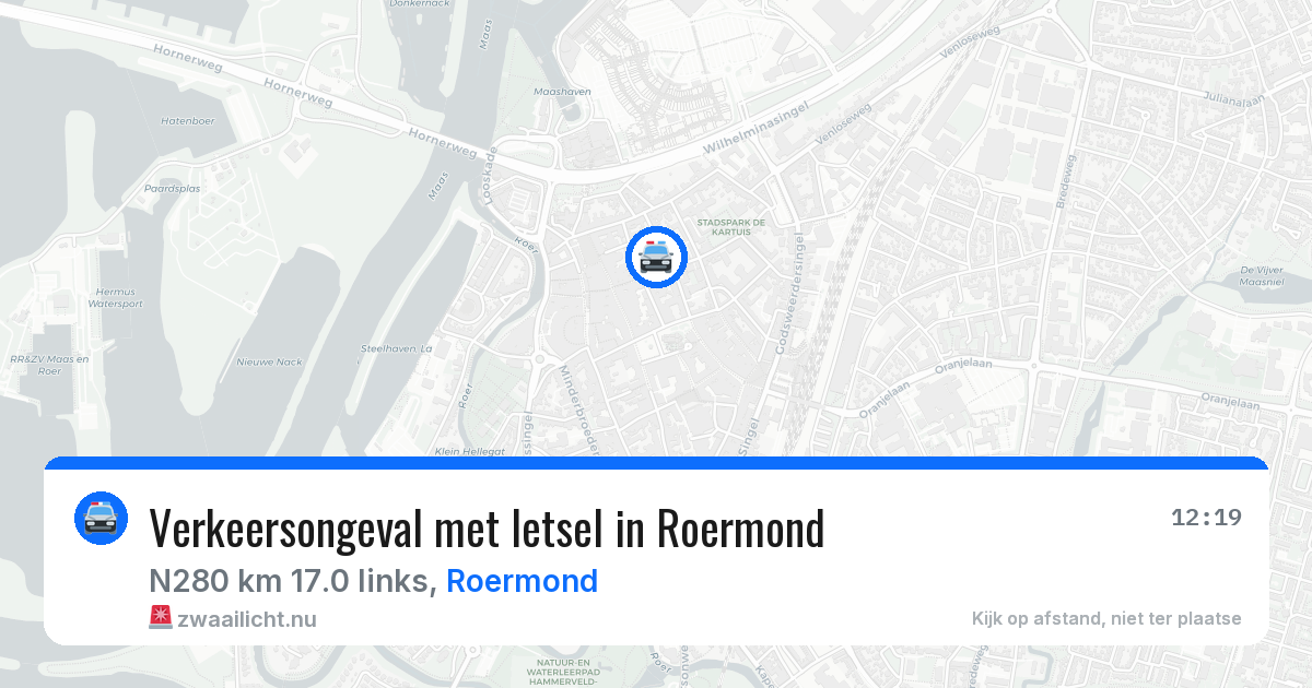 Verkeersongeval met letsel in Roermond — 7 mei 2026