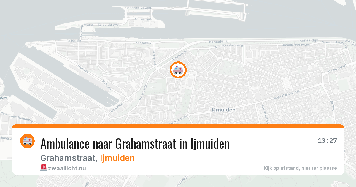 Ambulance naar Grahamstraat in Ijmuiden — 3 jun 2026