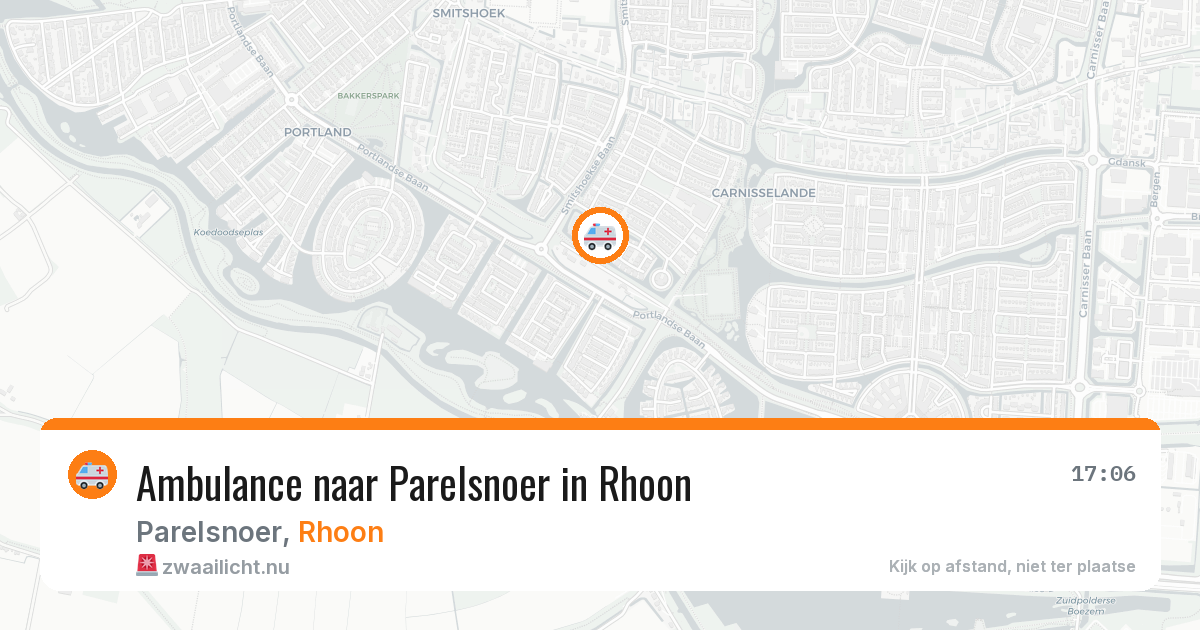 Ambulance naar Parelsnoer in Rhoon — 12 jul 2026