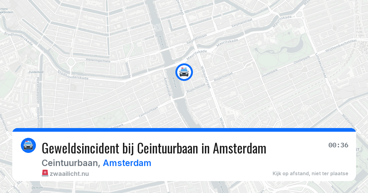 Geweldsincident bij Ceintuurbaan in Amsterdam — 22 mrt 2026