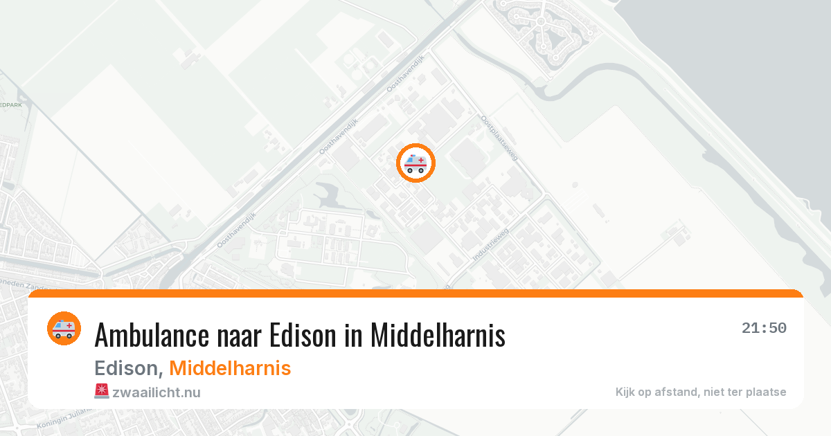 Ambulance naar Edison in Middelharnis — 25 jul 2026