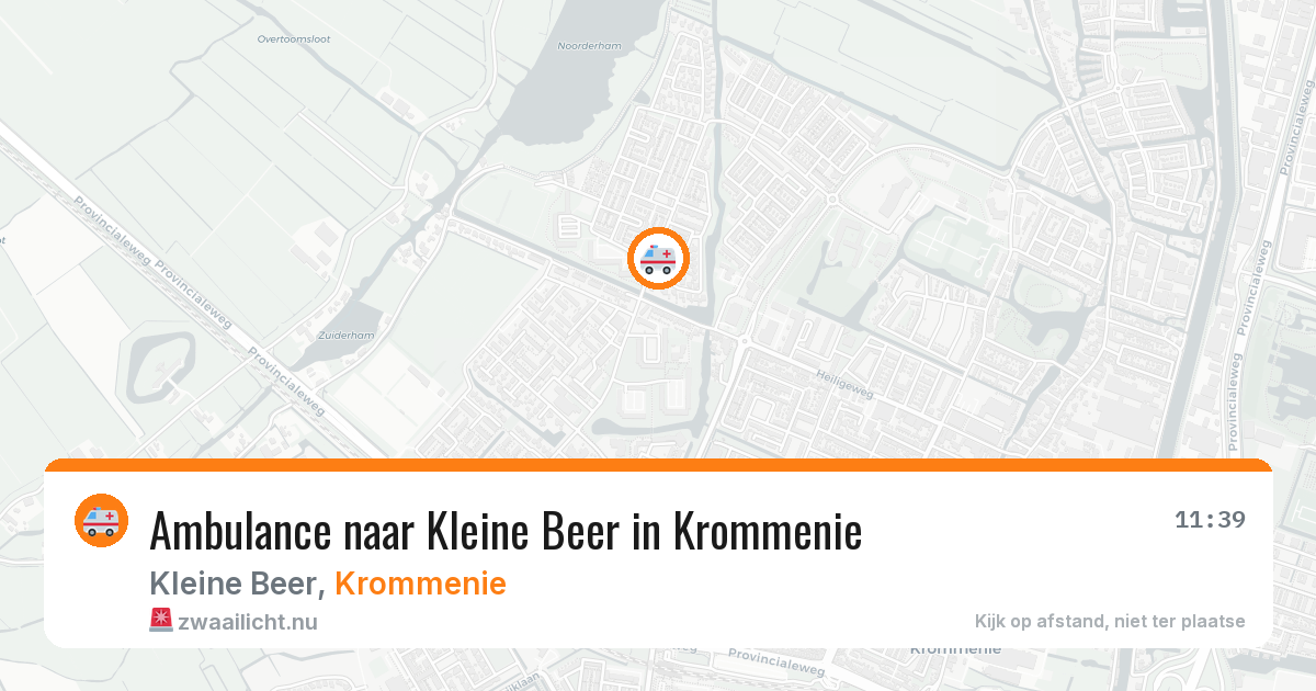 Ambulance naar Kleine Beer in Krommenie — 12 mrt 2026