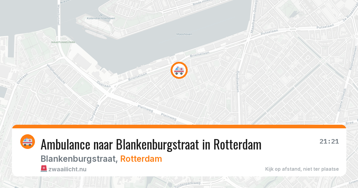 Ambulance naar Blankenburgstraat in Rotterdam — 17 jan 2026