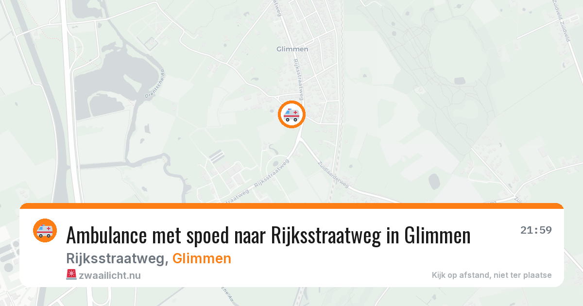 Ambulance met spoed naar Rijksstraatweg in Glimmen — 17 feb 2026