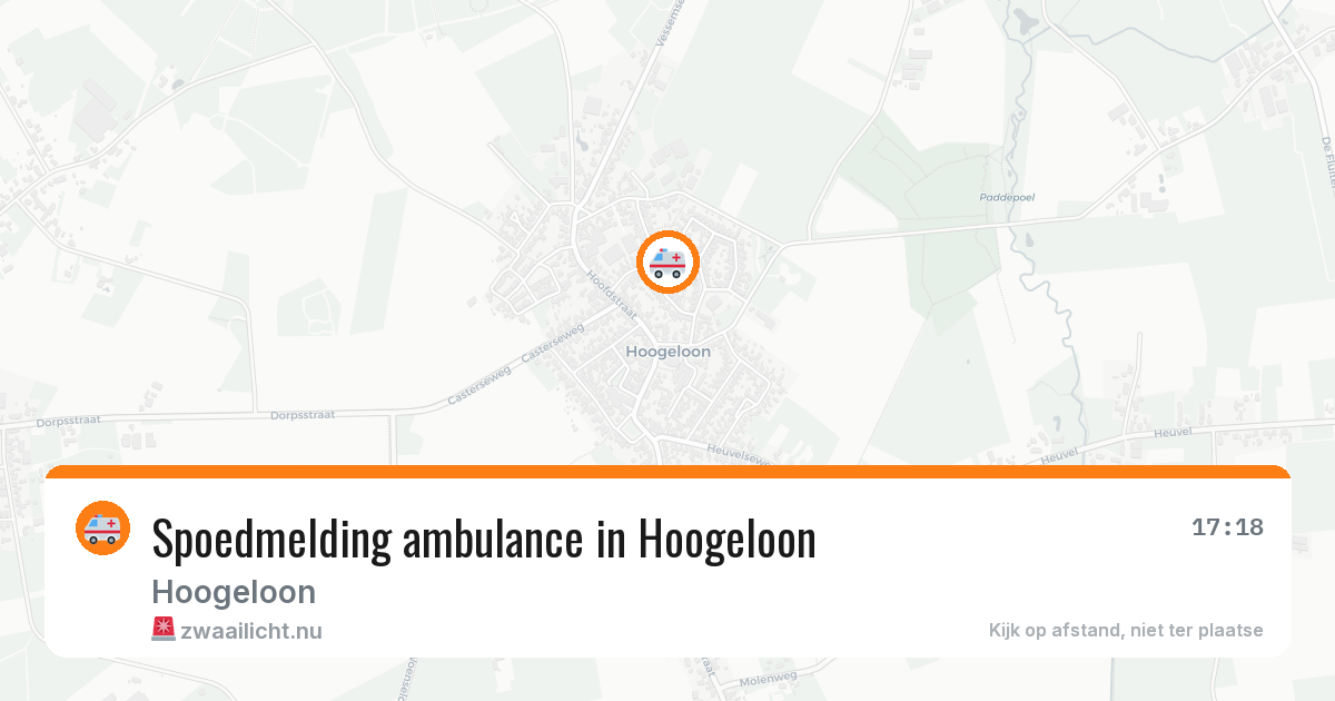 Spoedmelding ambulance in Hoogeloon — 1 apr 2026