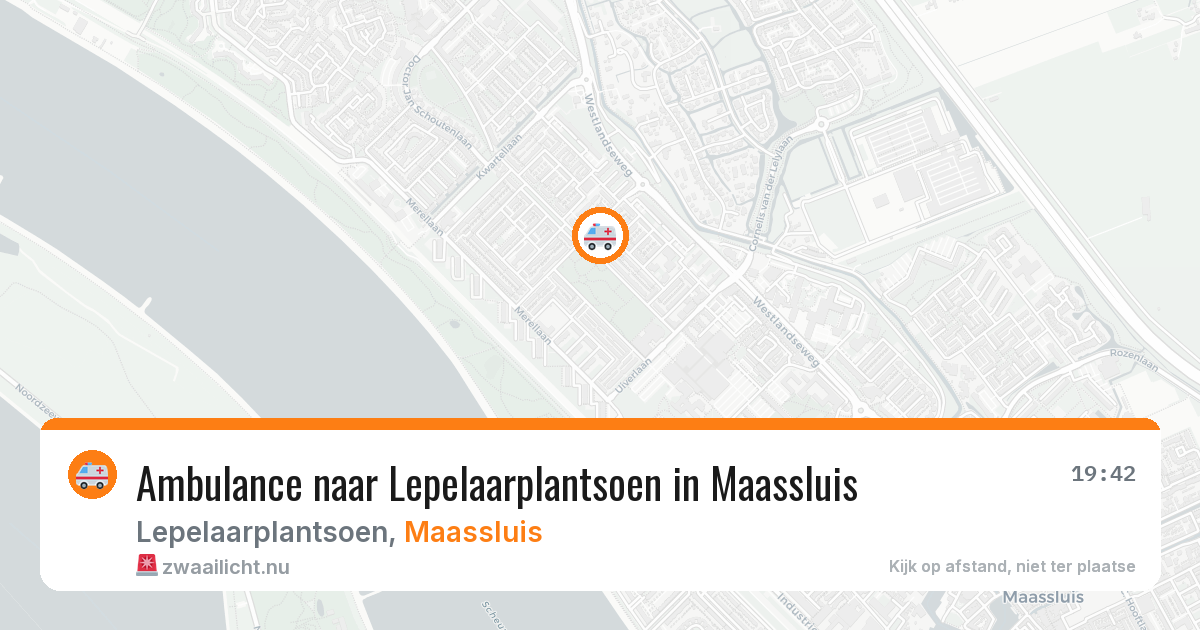 Ambulance naar Lepelaarplantsoen in Maassluis — 19 jul 2026