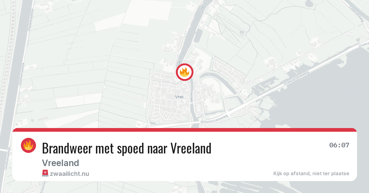 Brandweer met spoed naar Vreeland — 2 feb 2026 | 🚨 Zwaailicht.nu