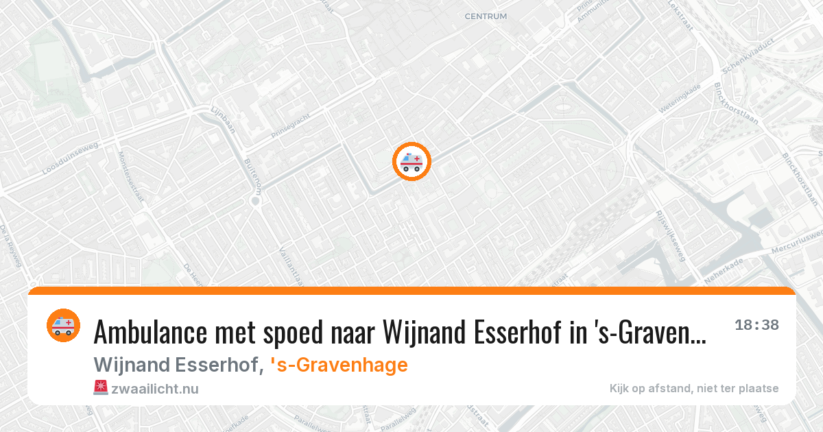 Ambulance met spoed naar Wijnand Esserhof in 's-Gravenhage — 20 jul 2026
