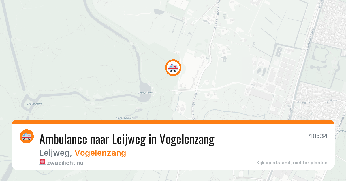 Ambulance naar Leijweg in Vogelenzang — 13 jul 2026