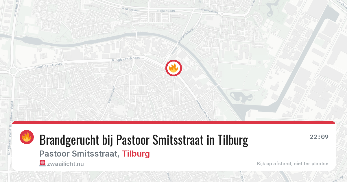Brandgerucht bij Pastoor Smitsstraat in Tilburg — 13 mei 2026
