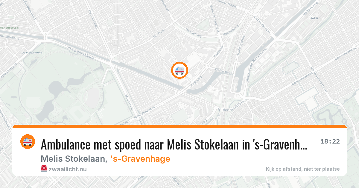 Ambulance met spoed naar Melis Stokelaan in 's-Gravenhage — 9 apr 2026