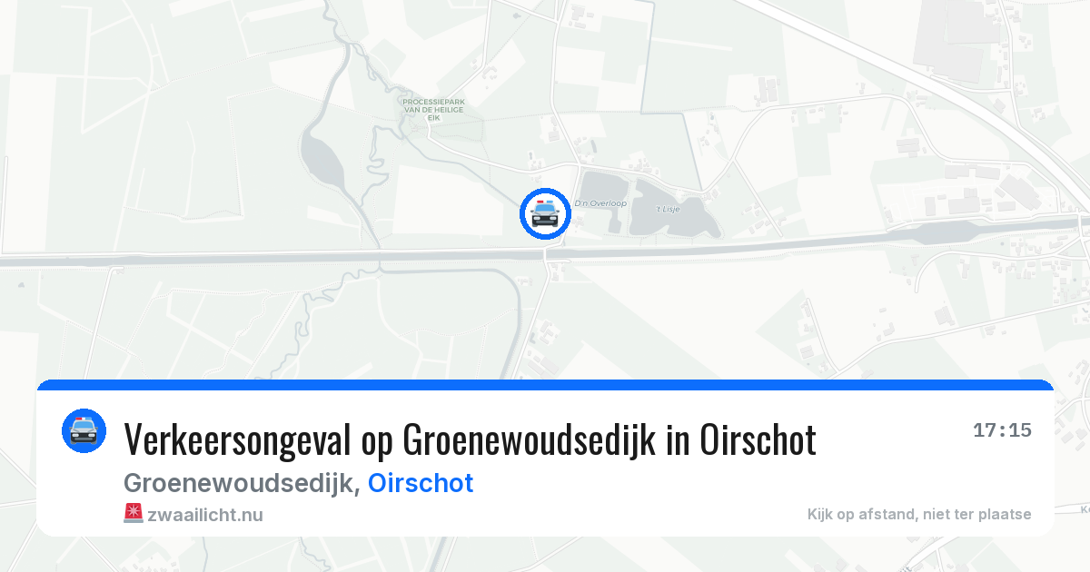 Verkeersongeval op Groenewoudsedijk in Oirschot — 30 mei 2026