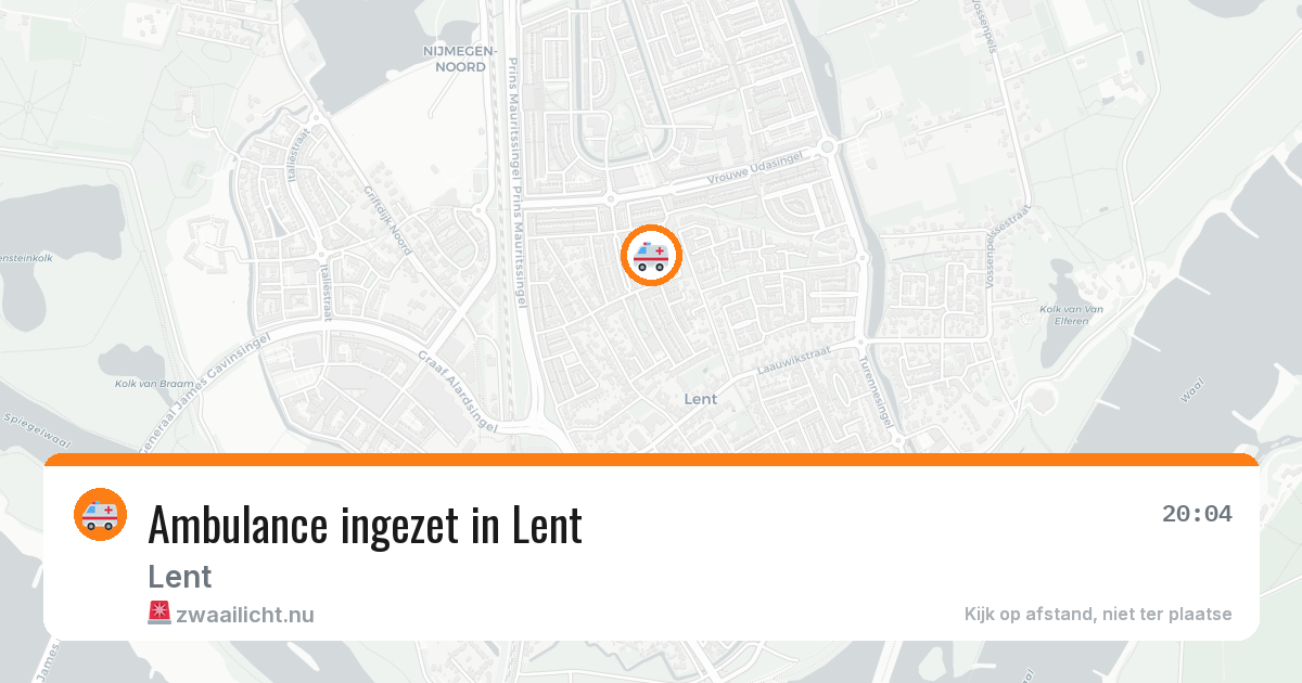Ambulance ingezet in Lent — 8 apr 2026