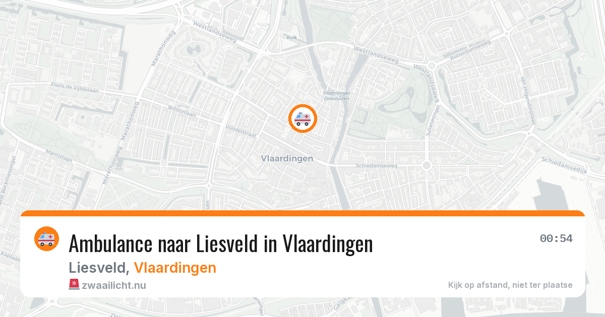 Ambulance naar Liesveld in Vlaardingen — 11 apr 2026