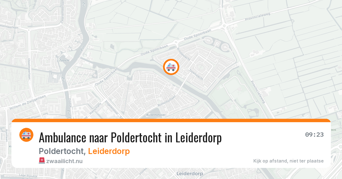 Ambulance naar Poldertocht in Leiderdorp — 6 jul 2026