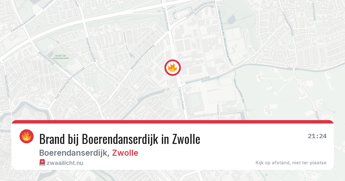 Brand bij Boerendanserdijk in Zwolle — 6 jun 2026