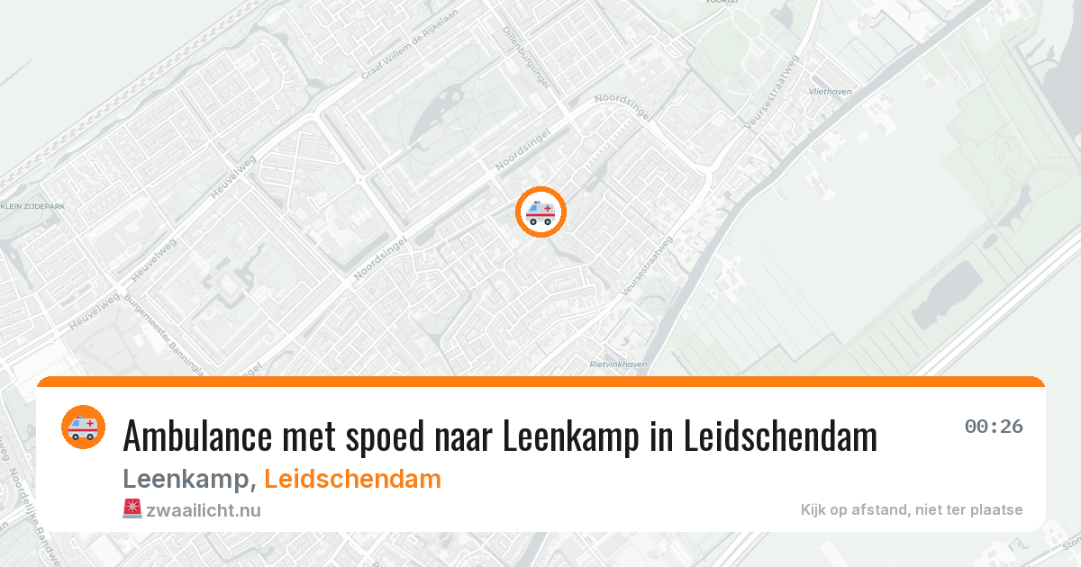 Ambulance met spoed naar Leenkamp in Leidschendam — 19 jul 2026