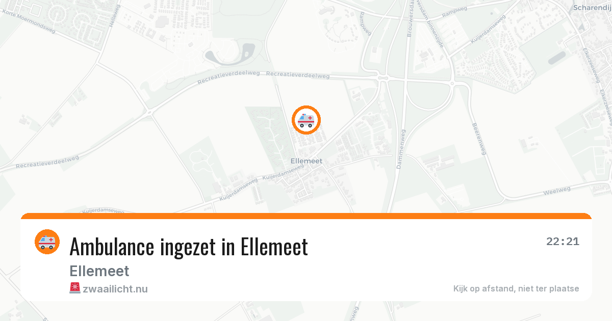 Ambulance ingezet in Ellemeet — 24 mrt 2026