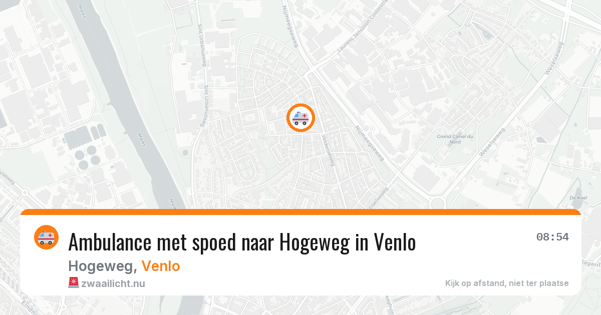 Ambulance met spoed naar Hogeweg in Venlo — 22 jul 2026