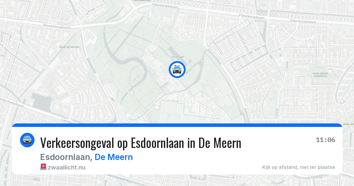 Verkeersongeval op Esdoornlaan in De Meern — 28 mrt 2026