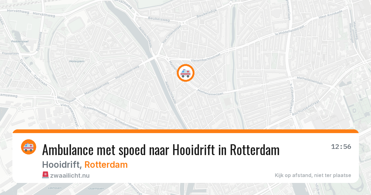 Ambulance met spoed naar Hooidrift in Rotterdam — 4 mei 2026